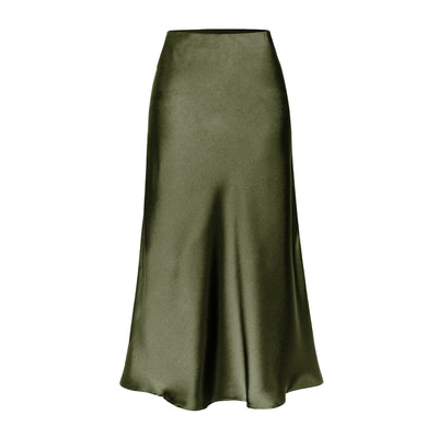 KEITH™ - Elegant High Waist Side Slit Midi Skirt